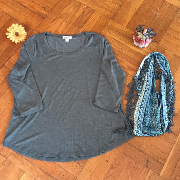 ONE WORLD “M”Green blouse with scarf 🧣💋❣️ - Picture 3 of 6